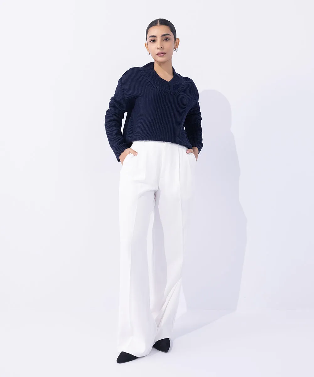 Tailored Wide Leg Trousers