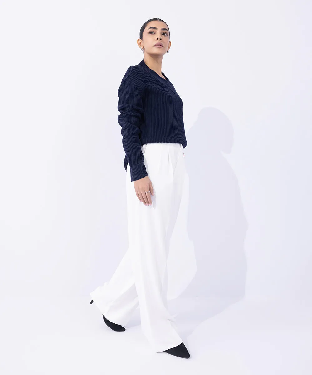 Tailored Wide Leg Trousers