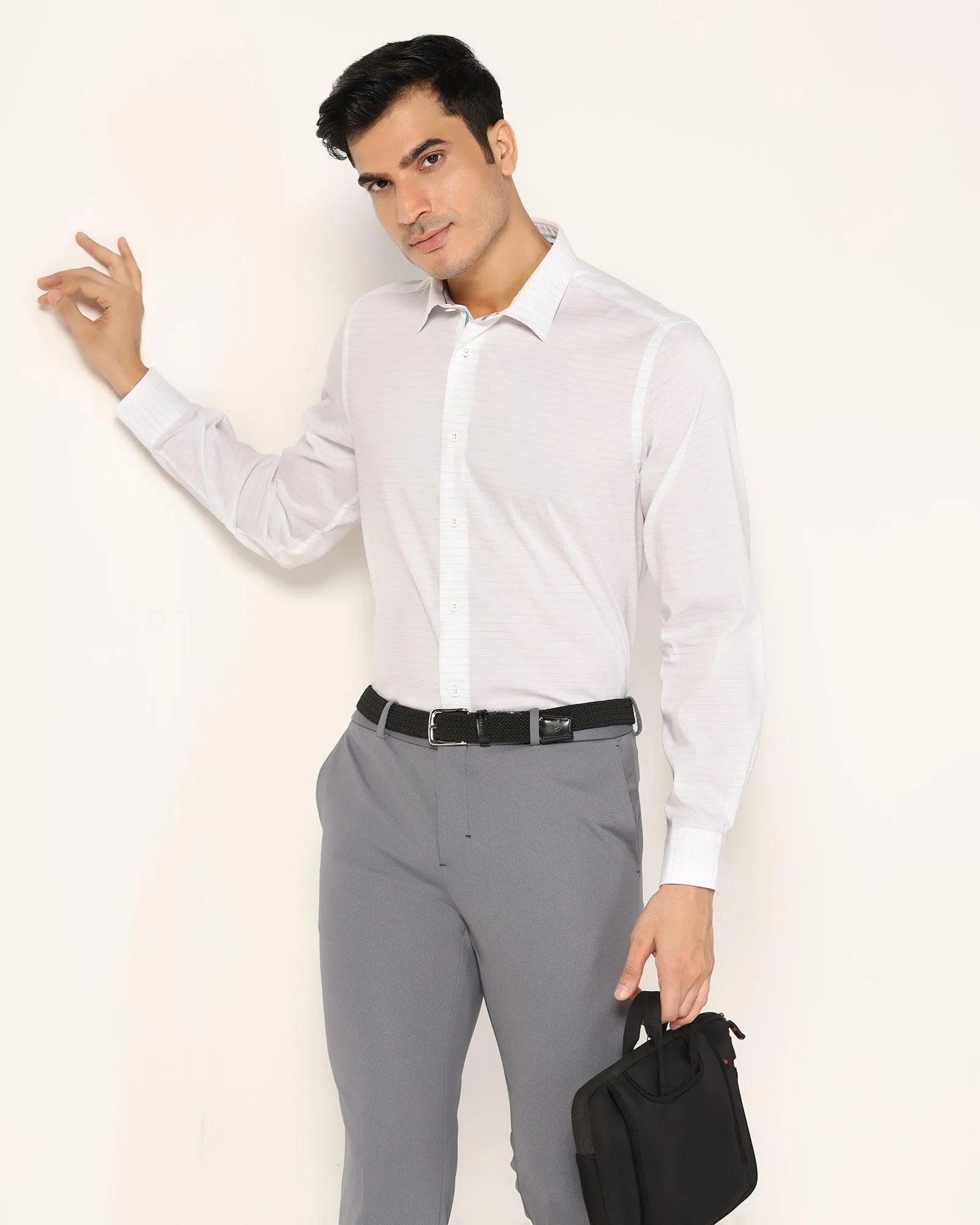 TechPro Formal White Solid Shirt - Theory