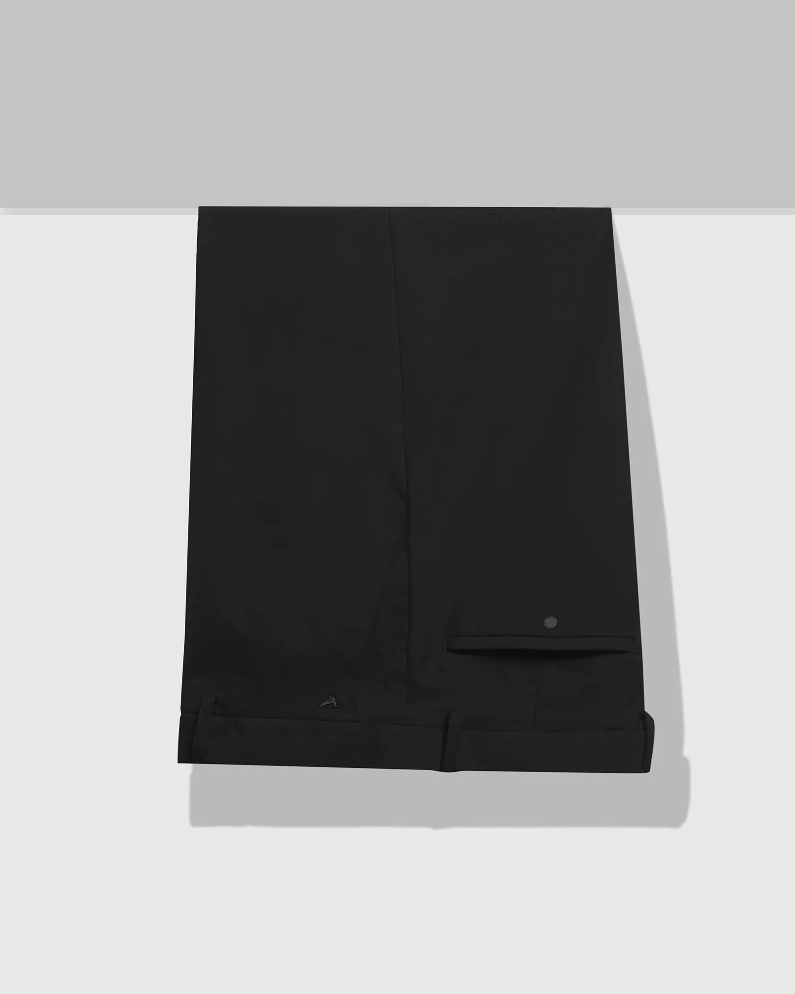 TechPro Slim Fit B-91 Formal Black Solid Trouser - Bentley