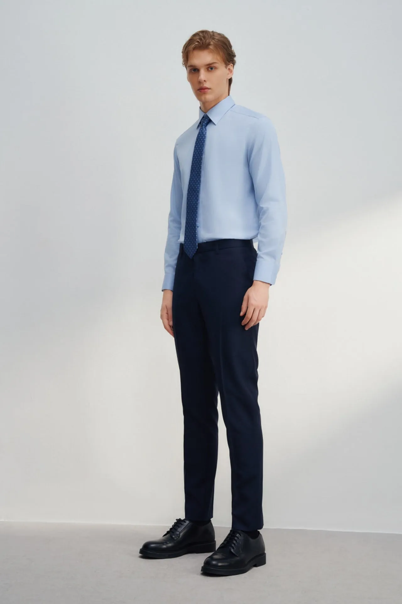 Teflon Slim Fit Twill Suit Pants