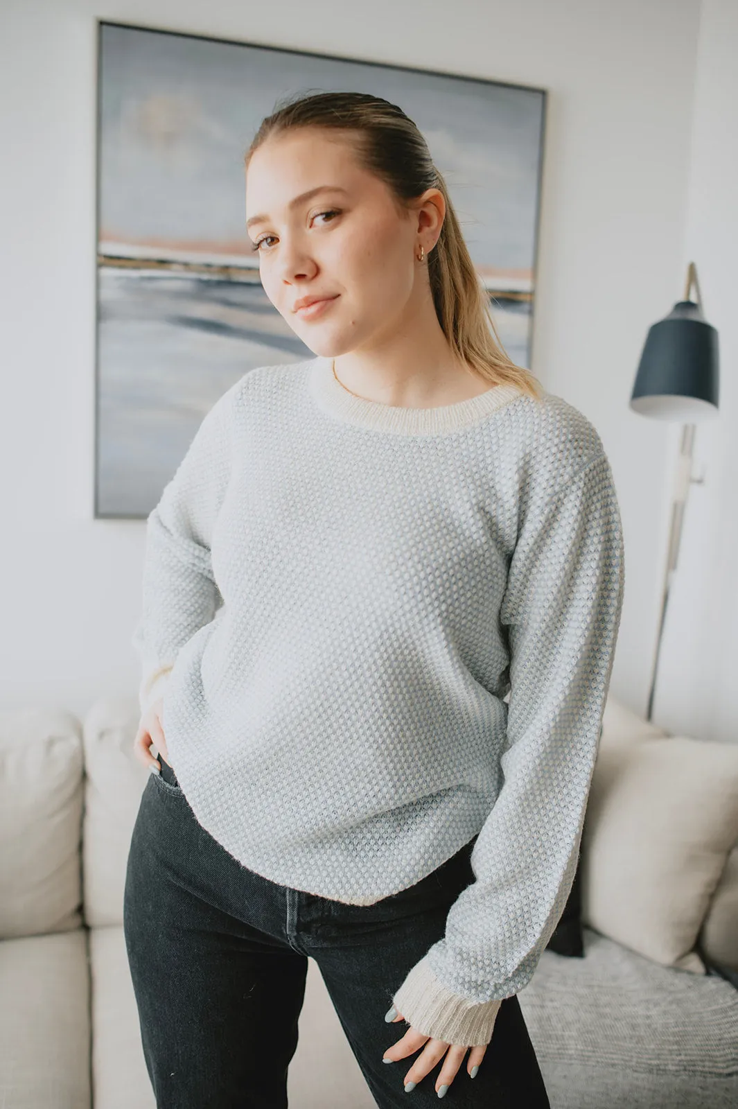 The Mirana Pullover - Placid Blue