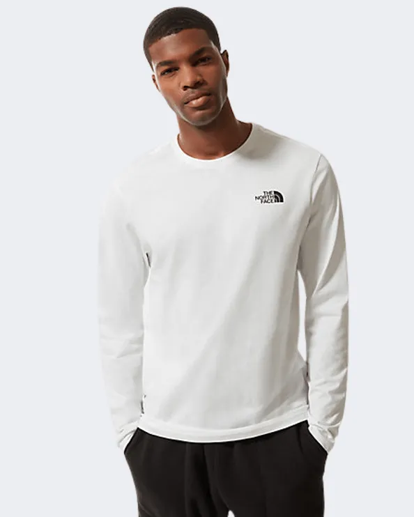 The North Face Easy Long-Sleeve Men Lifestyle Long Sleeve White/Black Nf0A2Tx1-Fn4-1