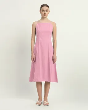 The Valatie Fondant Pink Cotton Dress