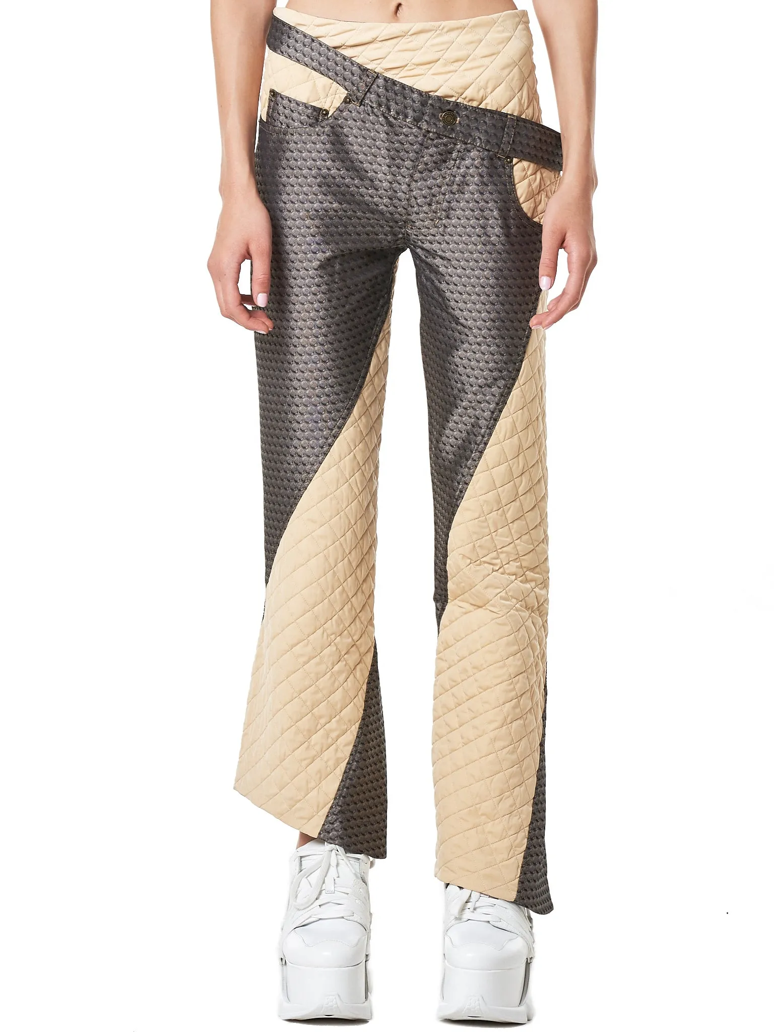 ‘Twisters’ Quilted Trousers (K069-GREY)