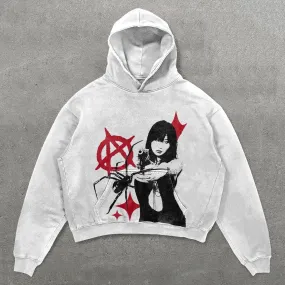 Unisex Killer Print Long Sleeve Hoodies