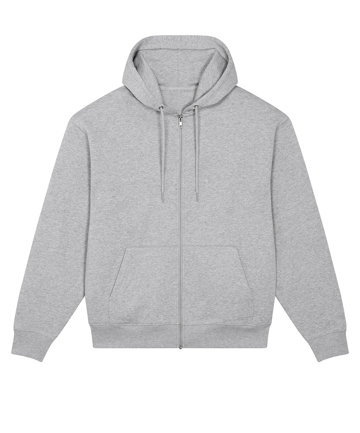 Unisex Locker heavy zip-through sweatshirt (STSU953) | Heather Grey