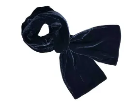 Velvet Scarf - Navy