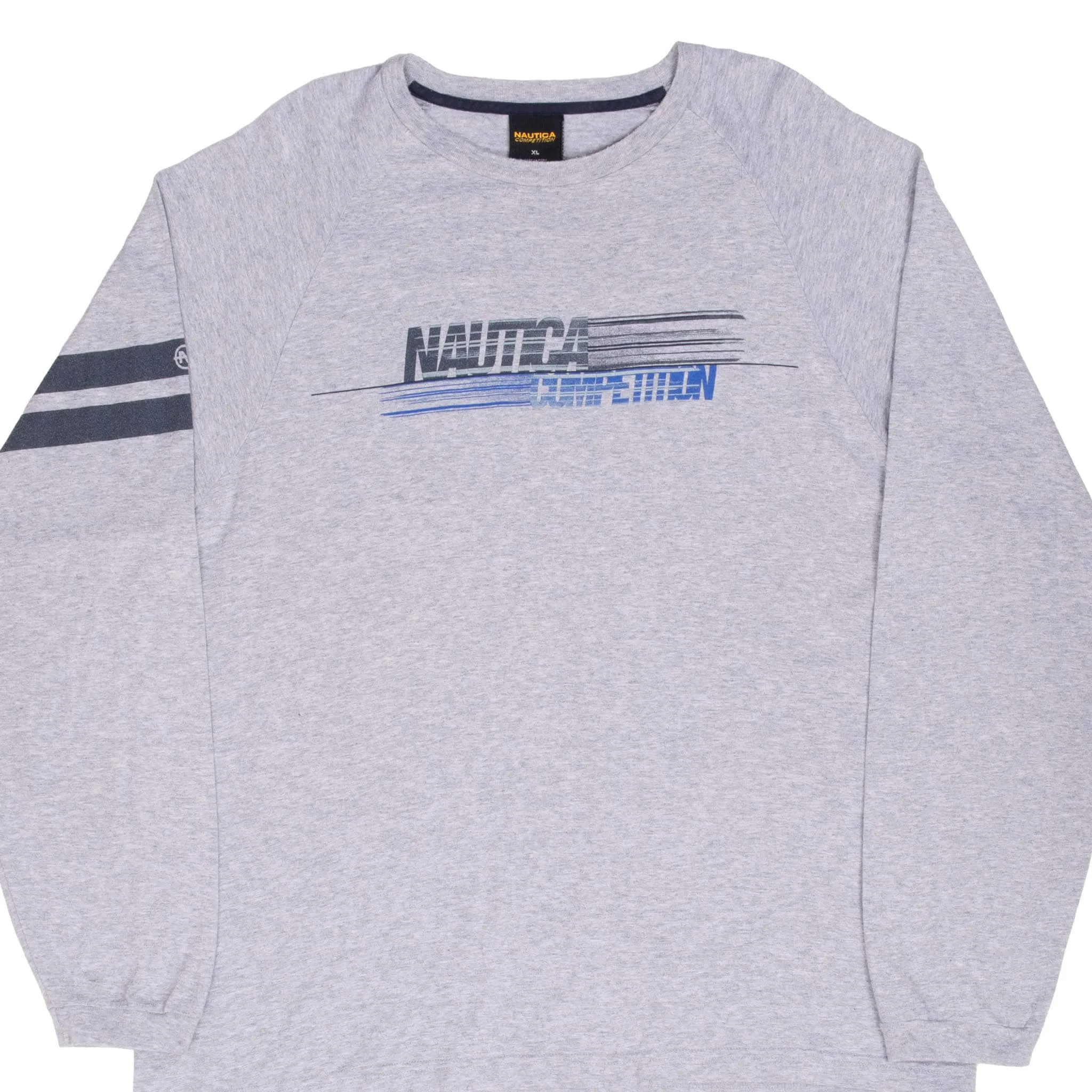 VINTAGE NAUTICA COMPETITION GREY LONG SLEEVE TEE SHIRT 2000S XL