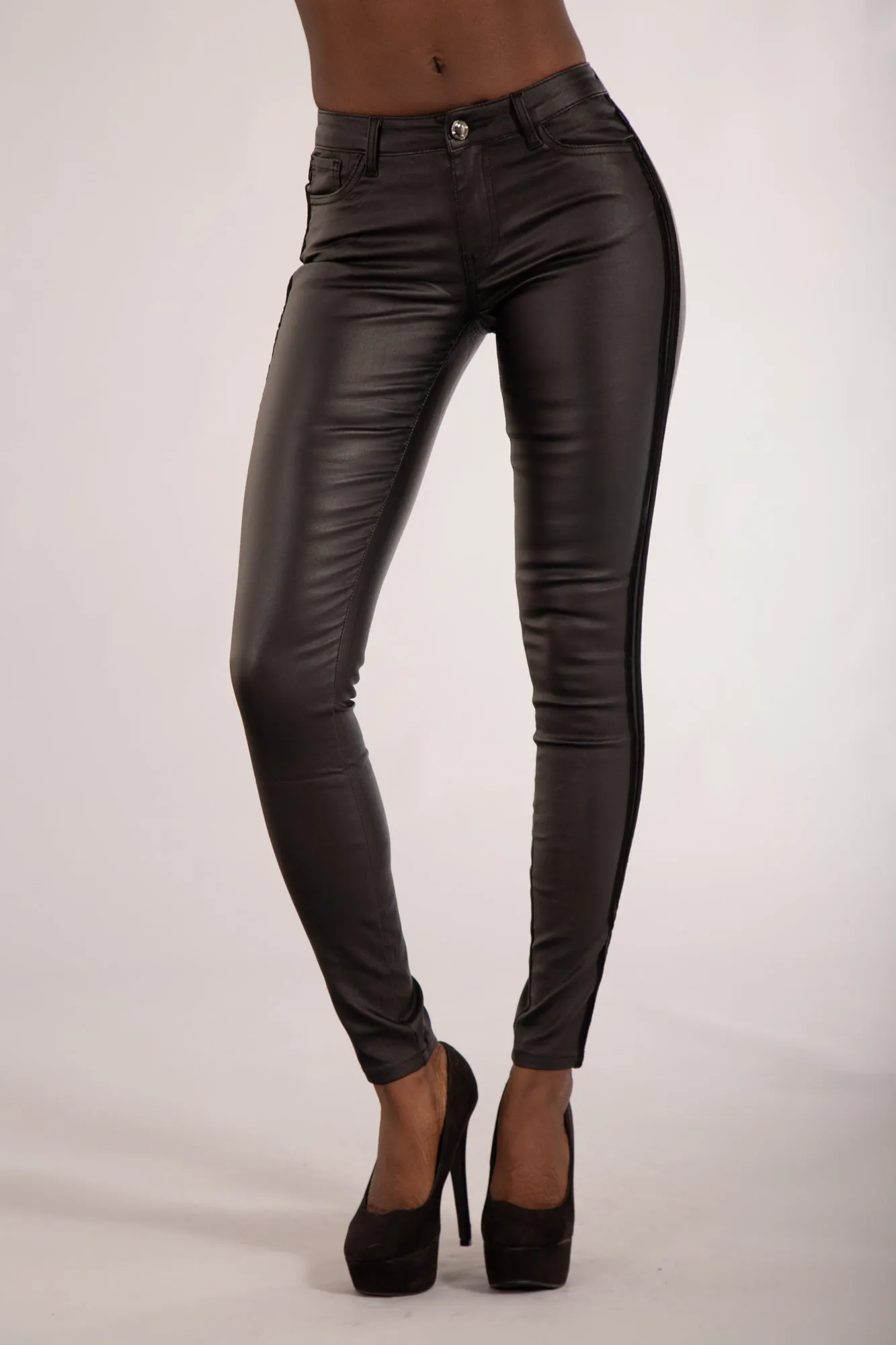 VixenEdge Faux Leather Trousers