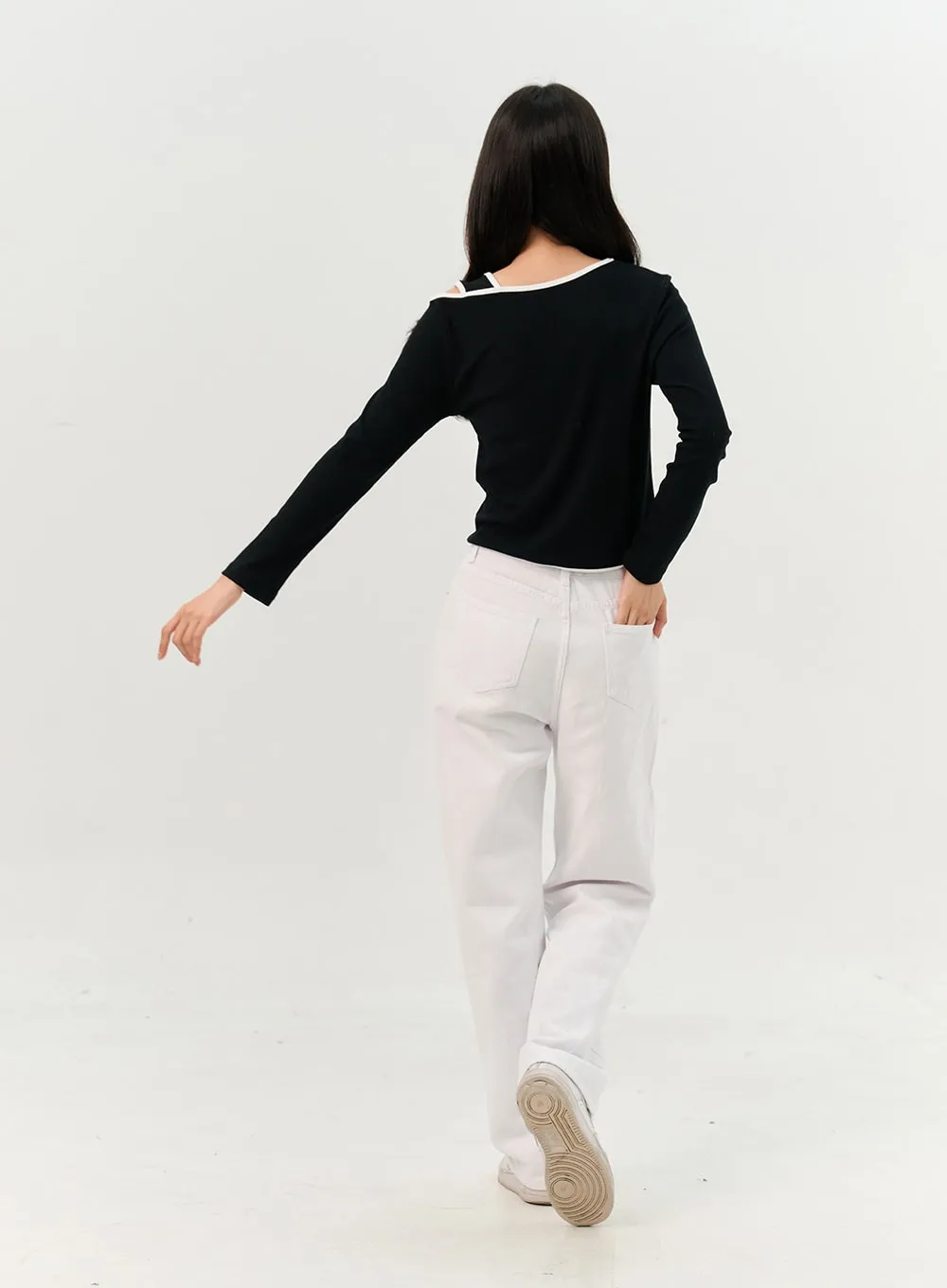 Wide Fit Cotton Trousers OO327