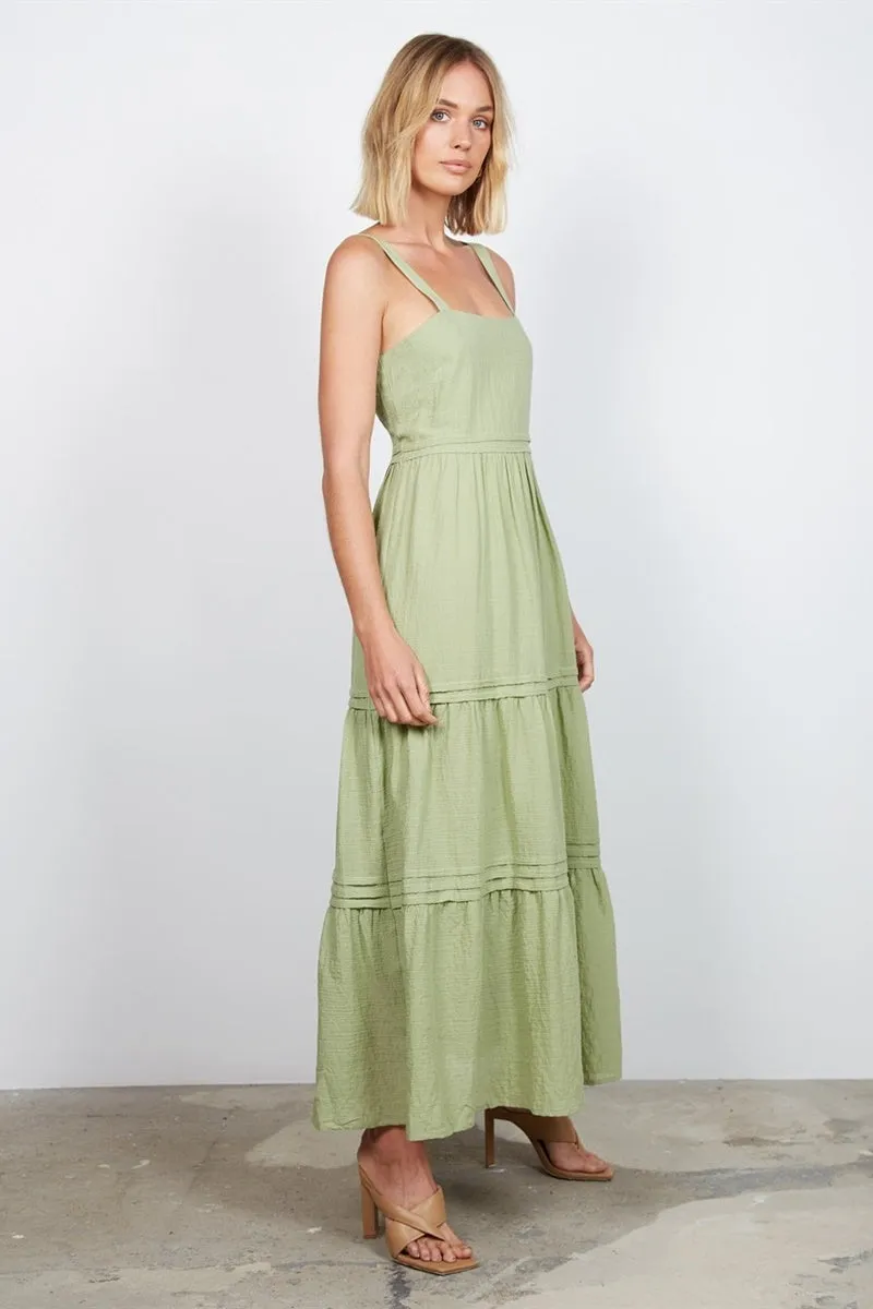 Wish - Balmoral Midi Dress - Sage