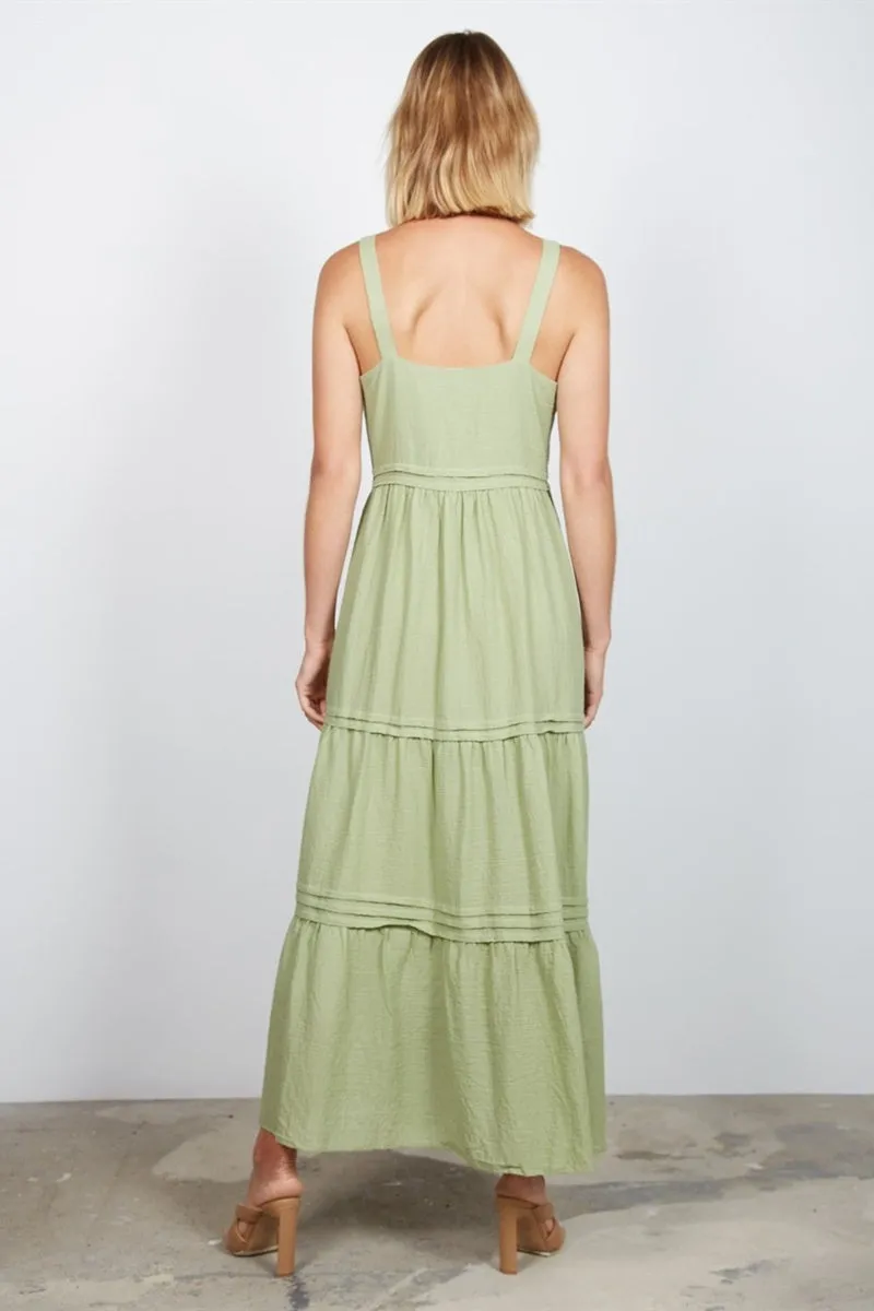 Wish - Balmoral Midi Dress - Sage