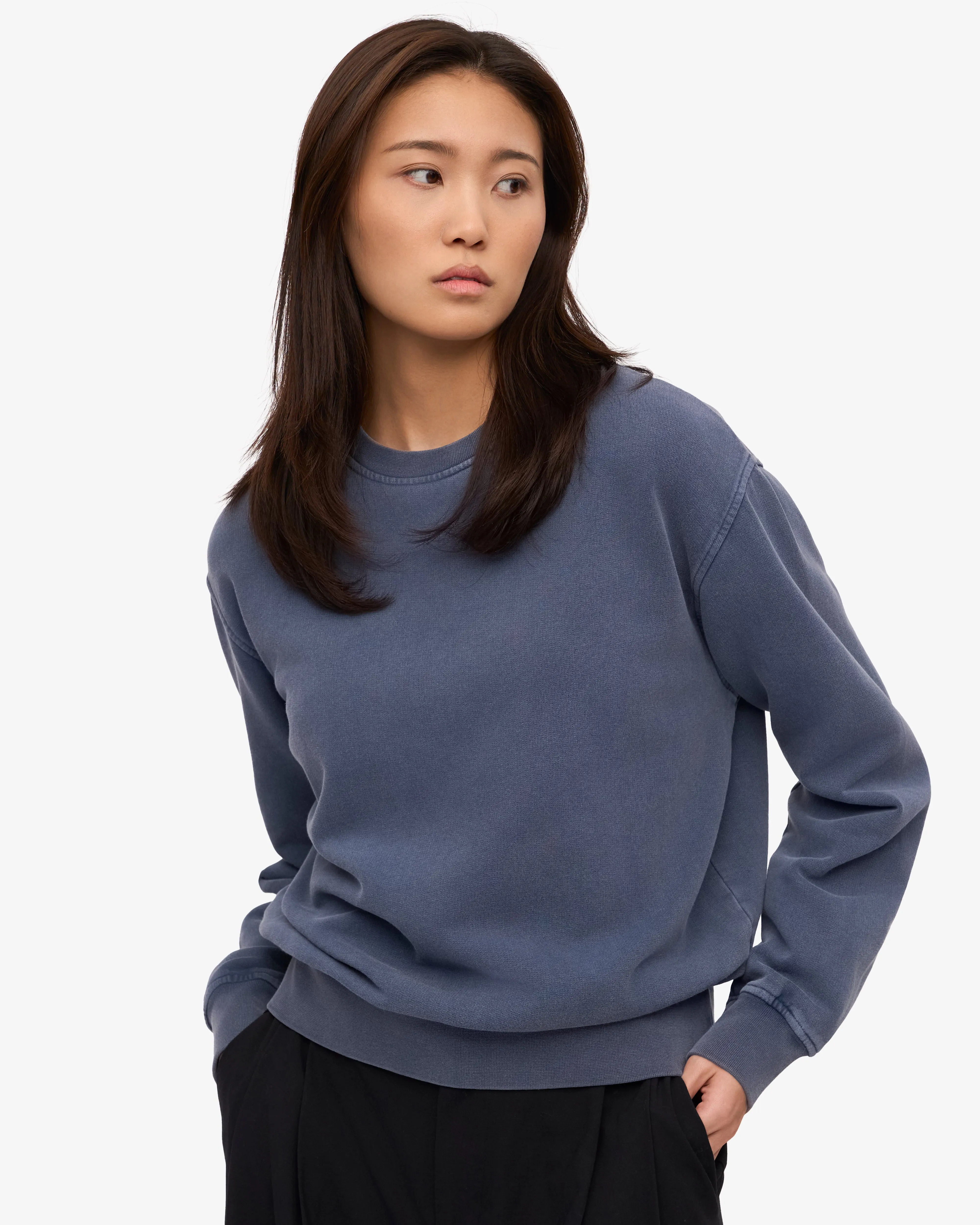 Women Classic Organic Crew - Neptune Blue