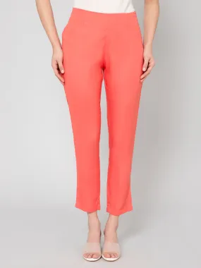 Women's   Coral Flat Front Mid rise Pants