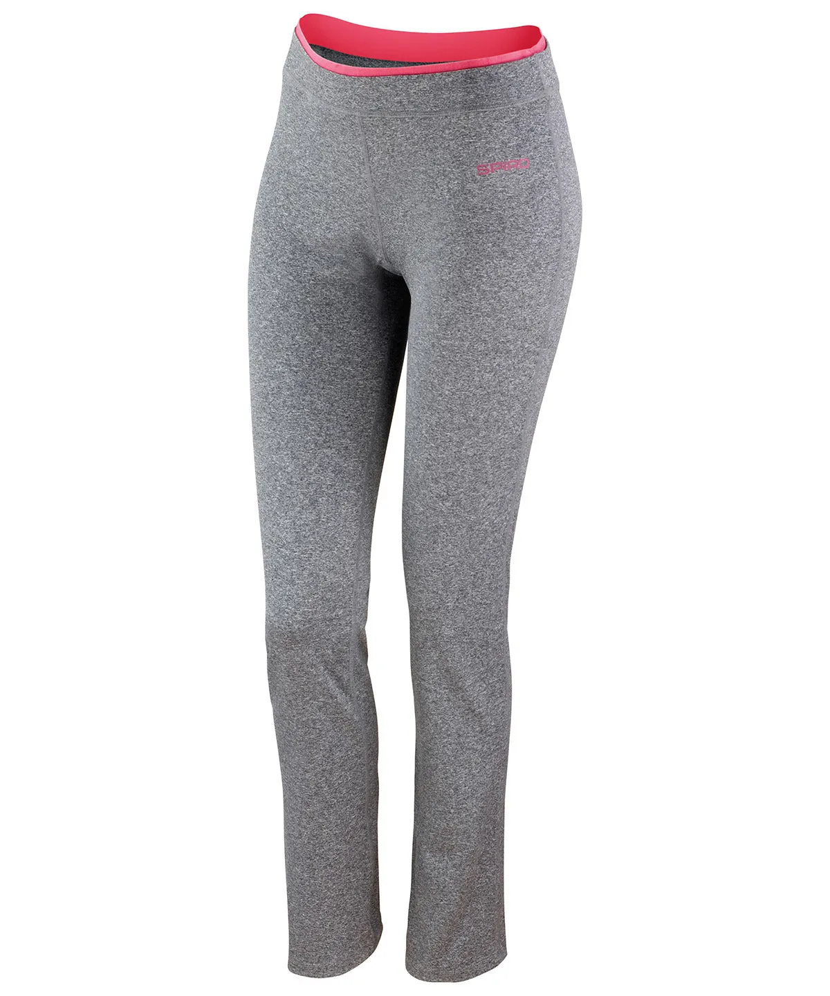 Womens fitness trousers | Sport Grey Marl/Hot Coral