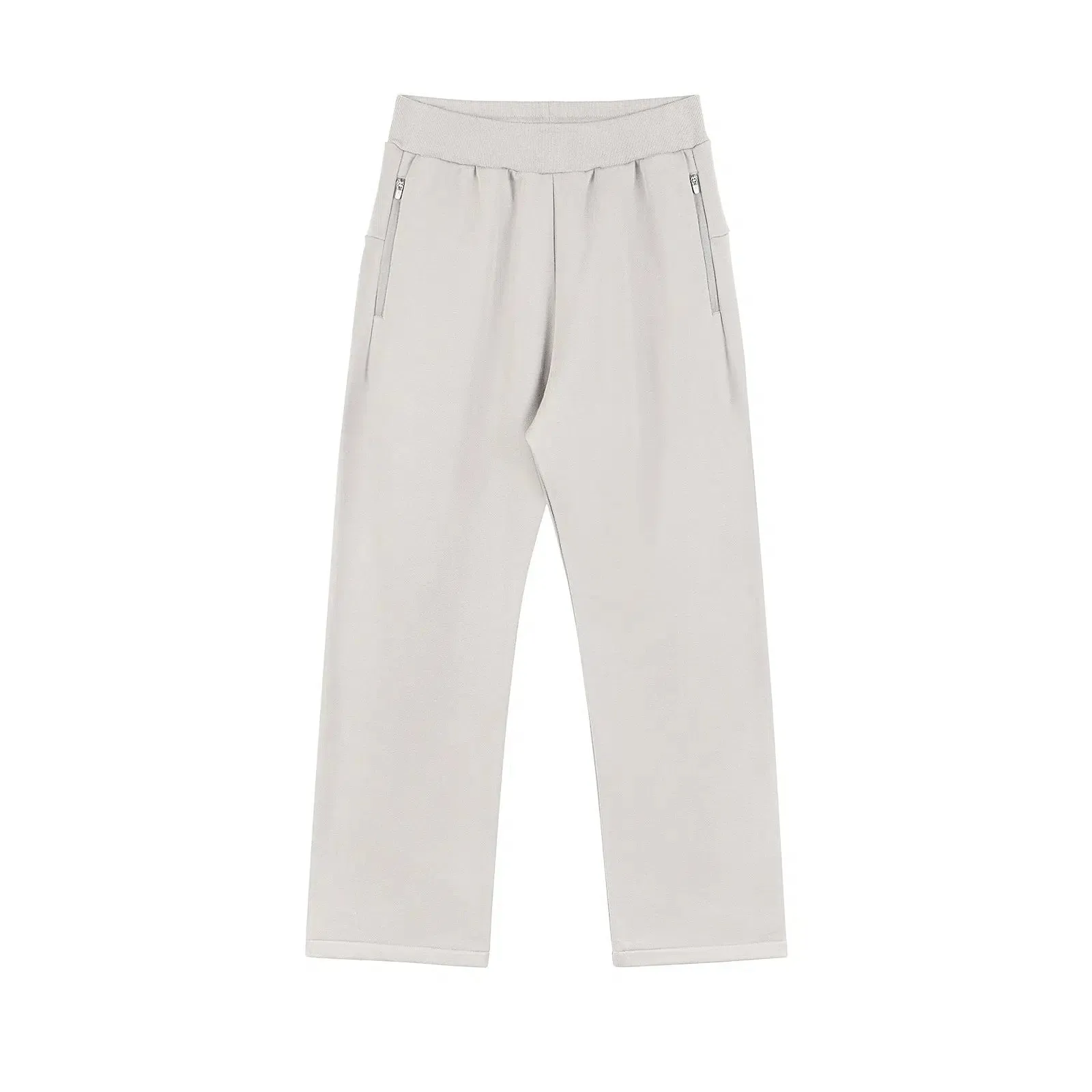 Zipper Wide-leg Sports Pants