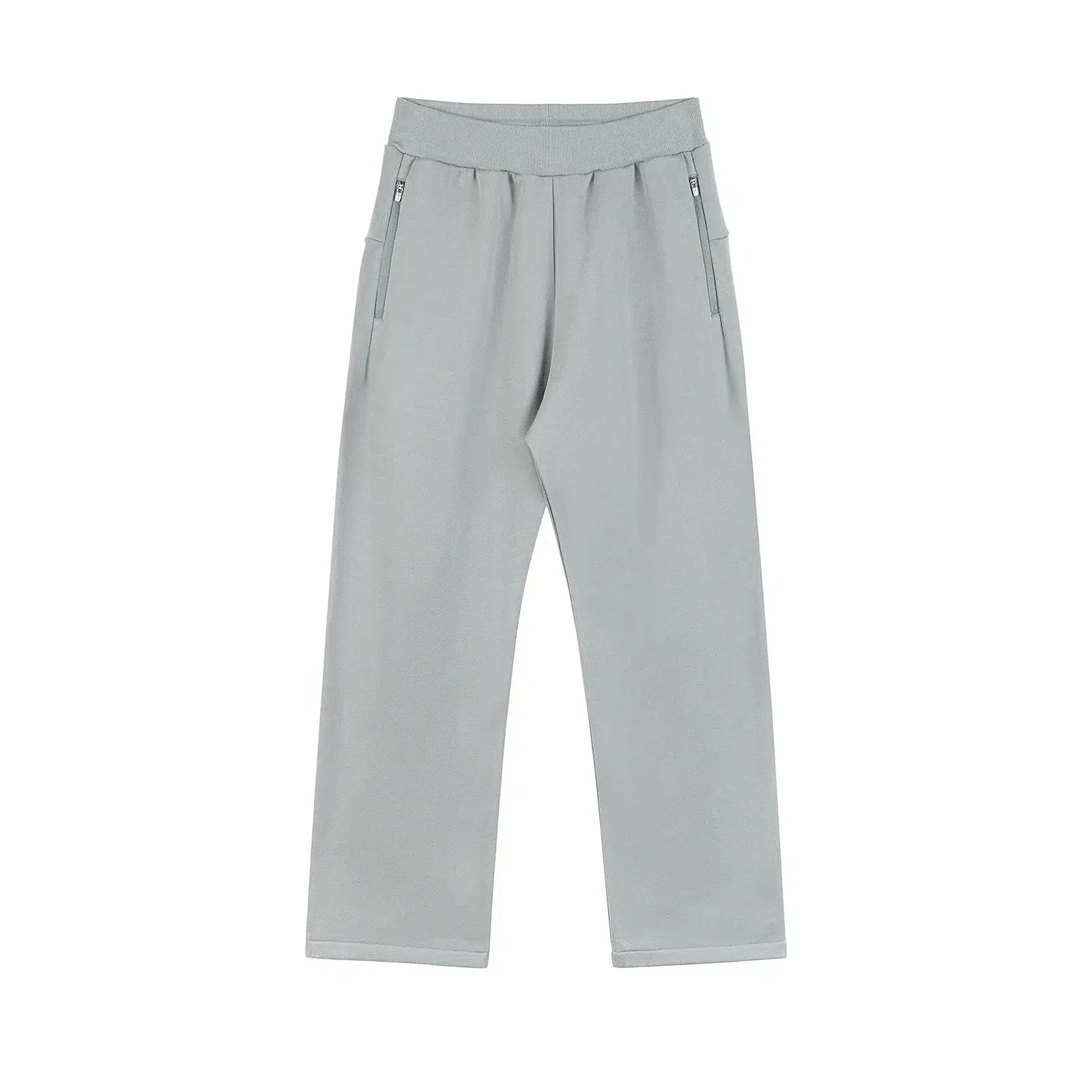 Zipper Wide-leg Sports Pants