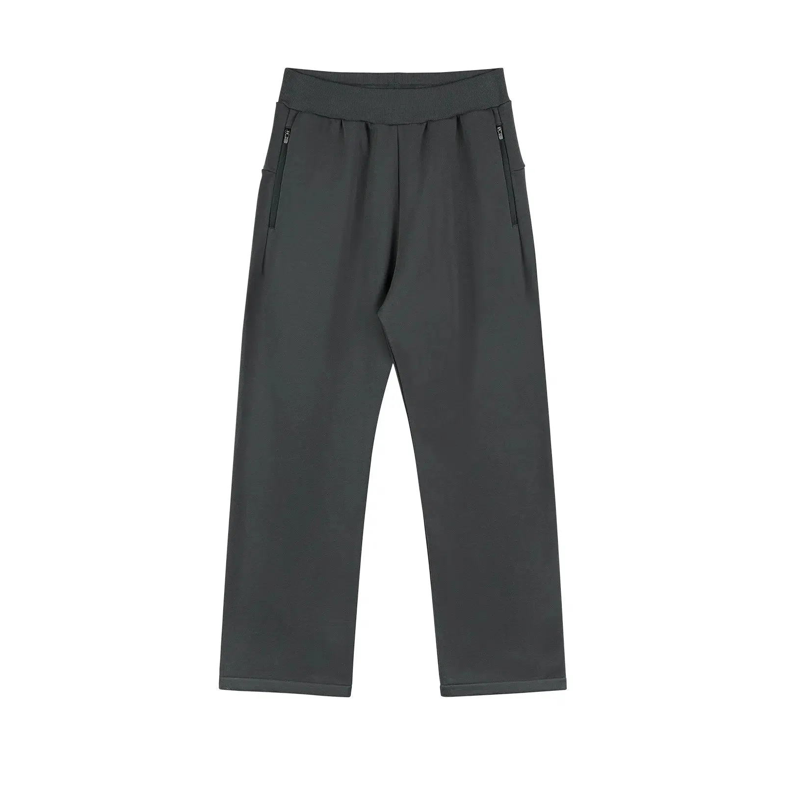 Zipper Wide-leg Sports Pants