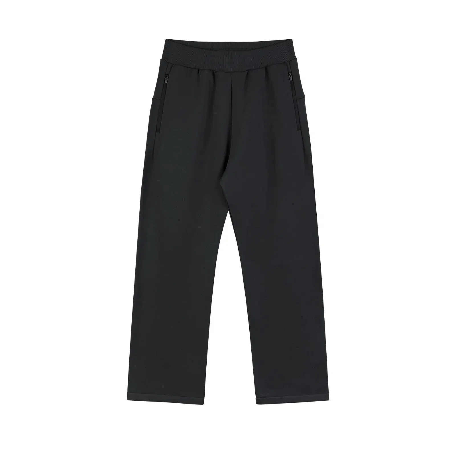 Zipper Wide-leg Sports Pants